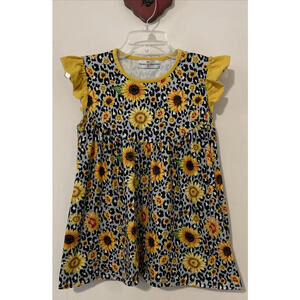 Adorable Sweetness Girls Sz 12 Boutique Animal Floral Print Tunic Blouse! A5749